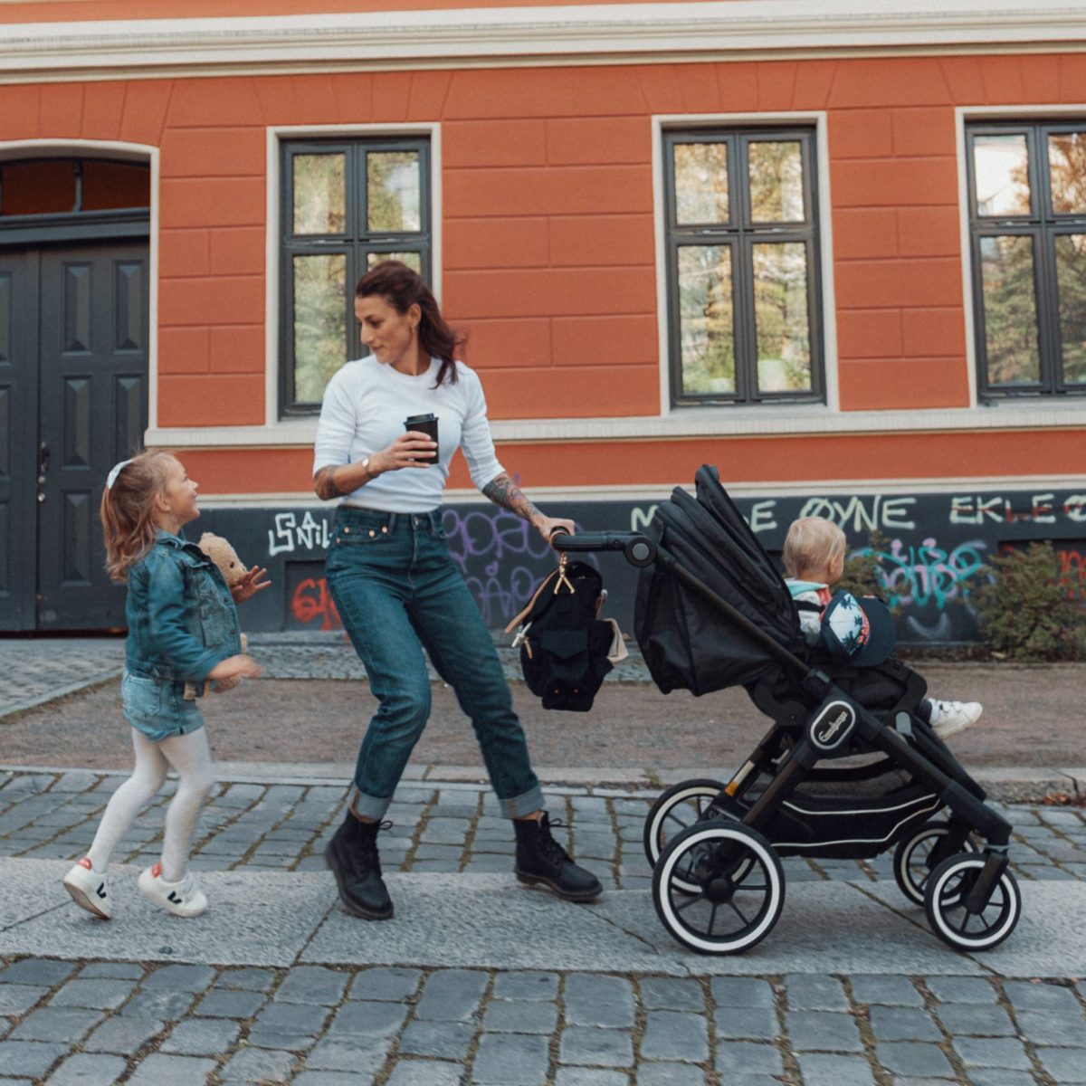 Ransel diaper backpack on stroller